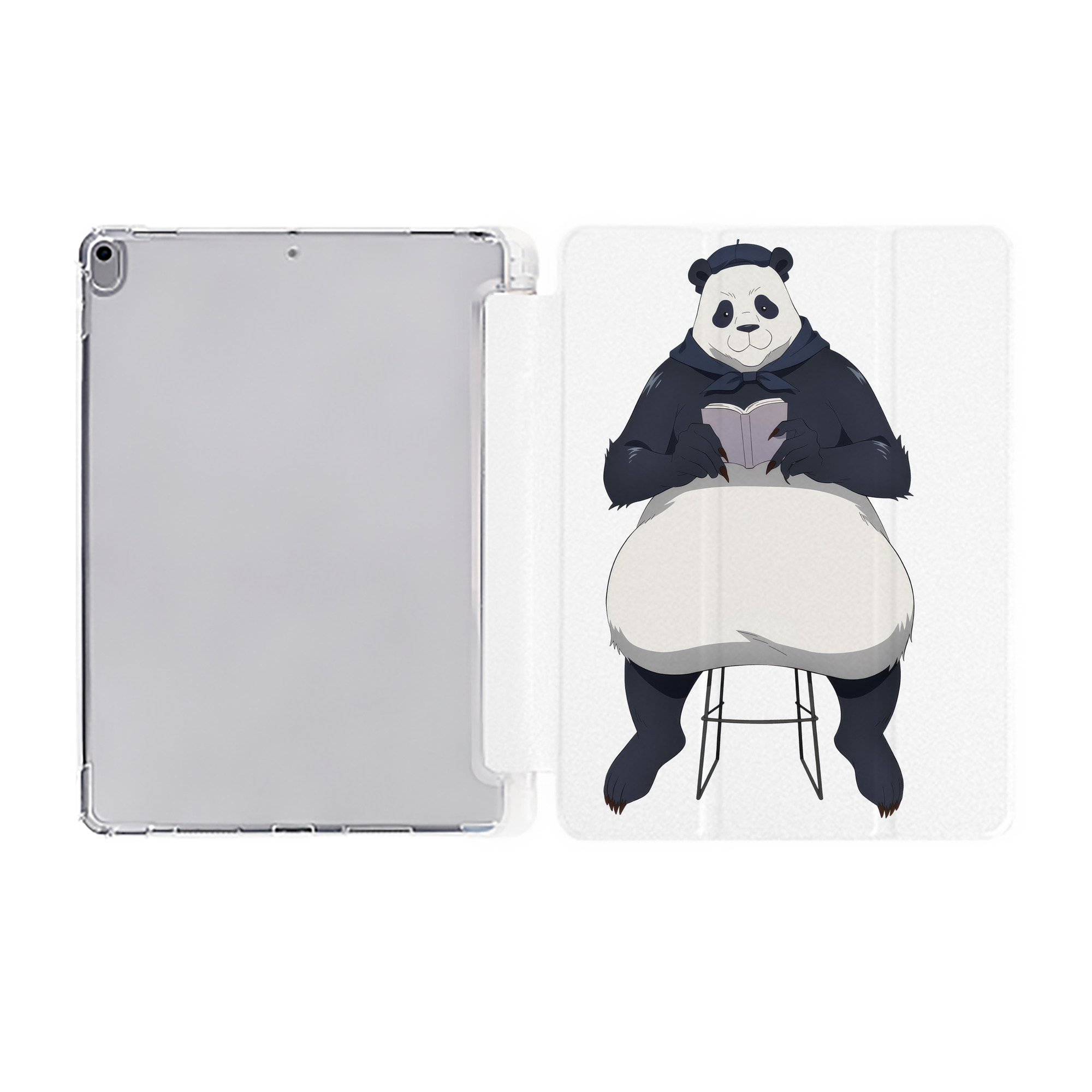（画像用） 呪術廻戦 Jujutsu Kaisen IPad ケース ペン収納付き 三つ折りスタンド PUレザー×シリコン 対応機種9.5/10.5/10.9インチ
